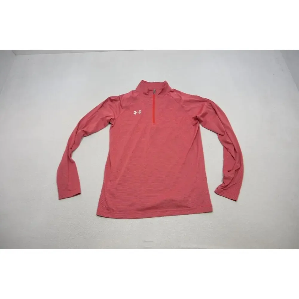 Under Armour 1/4 Zip Jacket Performance Loose Athletic‎ Striped Mens Sz Small